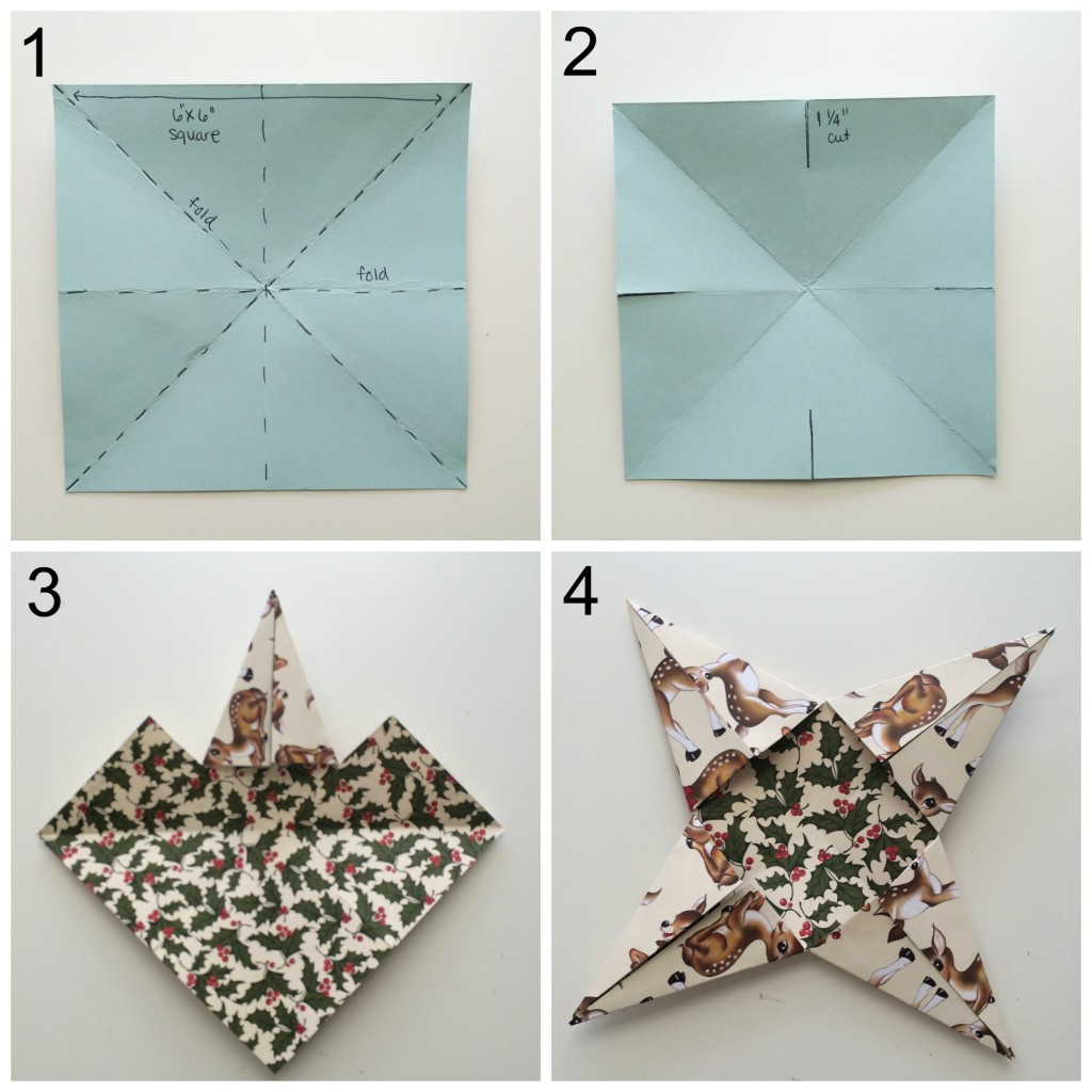 How to make an origami star for Christmas - The Paperdashery