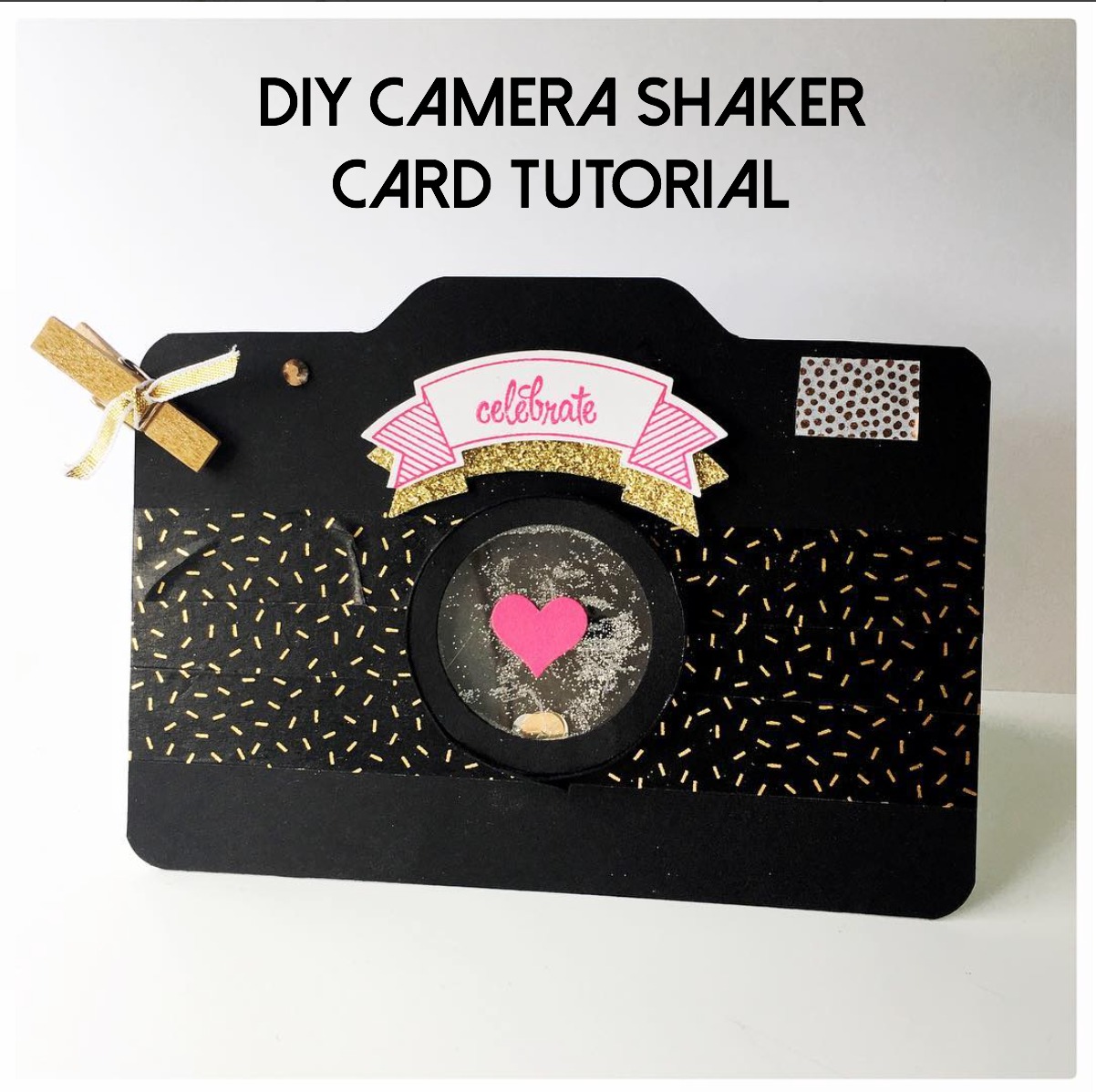 DIY Camera Shaker Card Tutorial from StampinFool.com