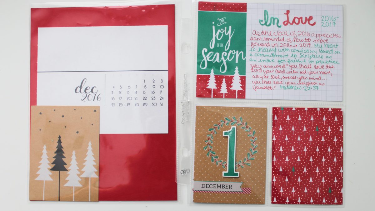 See how to put together a Project Life 2016 Hello December album from StampinFool.com