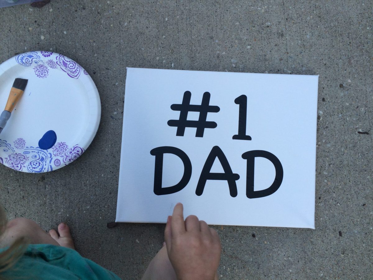 diy father's day canvas