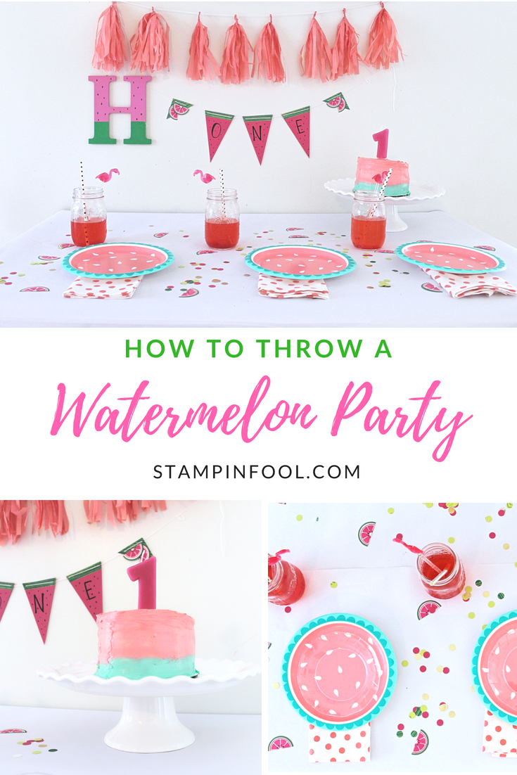 How to Throw a Watermelon Party from StampinFool.com