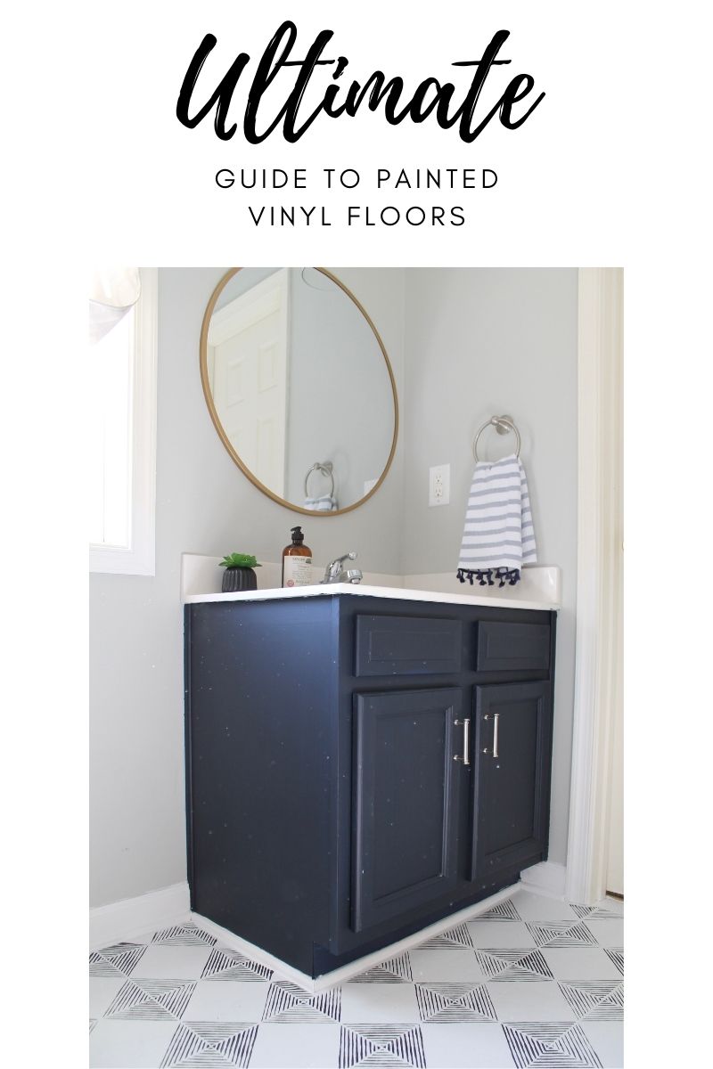 How to Paint Vinyl Floors- Step by Photos & + Troubleshooting