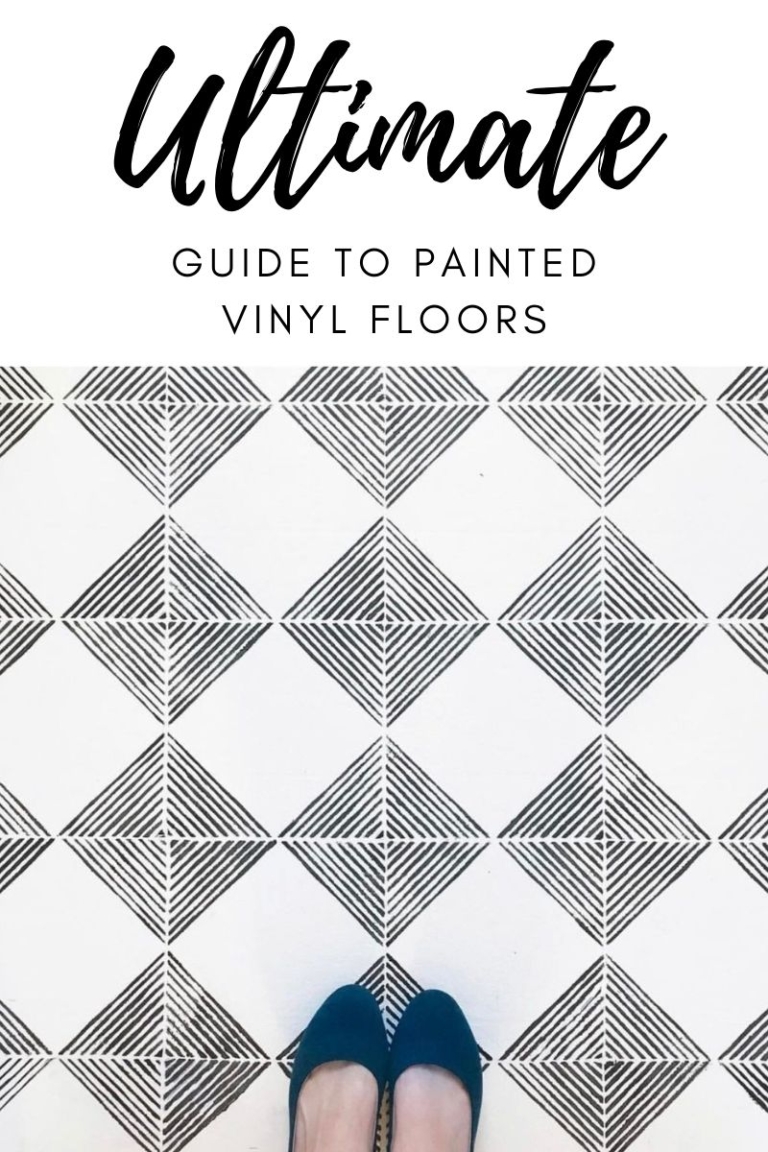 How to Paint Vinyl Floors Step by Step Photos & Video + Troubleshooting