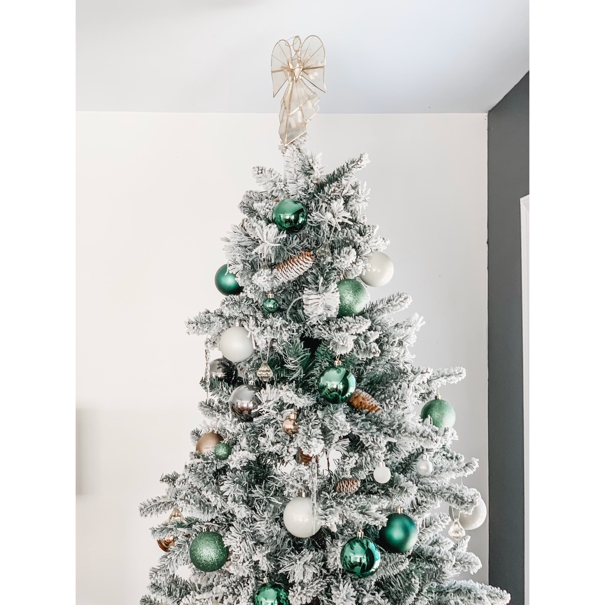 Decorated white deals christmas trees