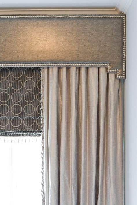 This wooden cornice is a type of window treatment