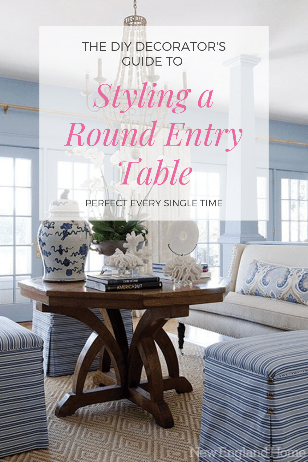 How to Style a Round Entry Table Perfect Every Time | StampinFool.com