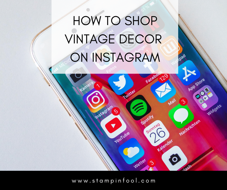 How to Shop On Vintage Home Decor & Furniture Instagram