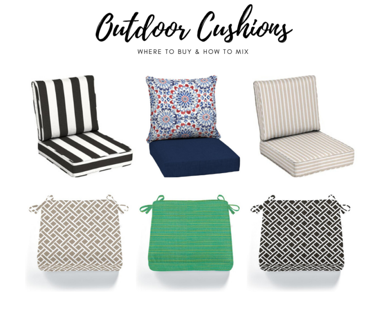 TYPES OF OUTDOOR CUSHIONS