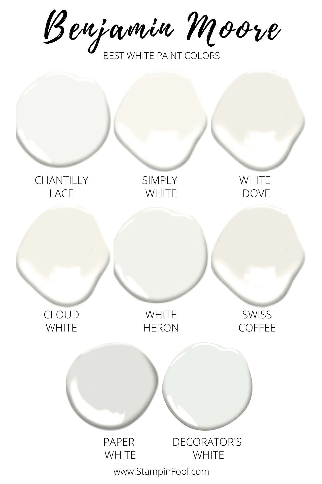 THE BEST 8 BENJAMIN MOORE WHITE PAINT COLORS IN 2021   Benjamin Moore White Paint Colors 