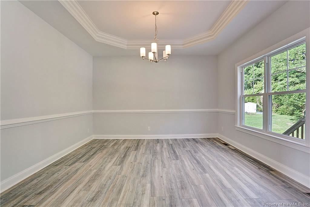 wood floor grey walls