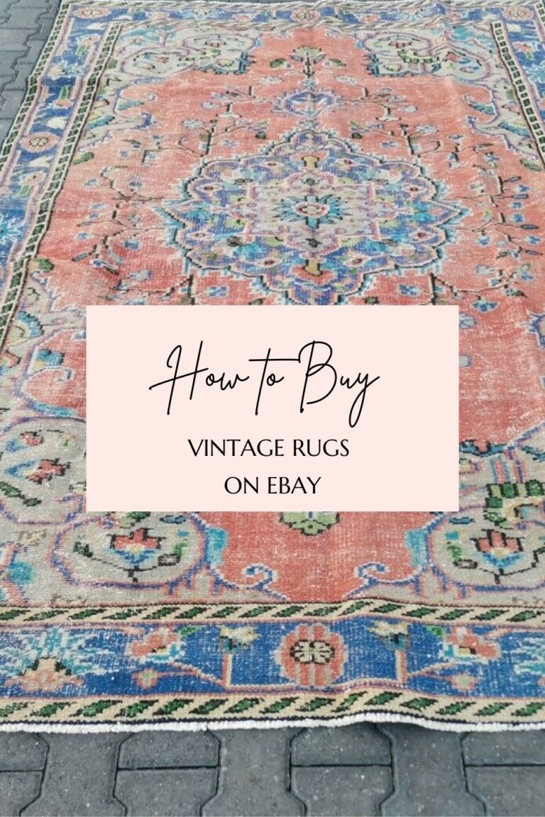 Beautiful Vintage Turkish Rugs + How To Buy Rugs on Ebay