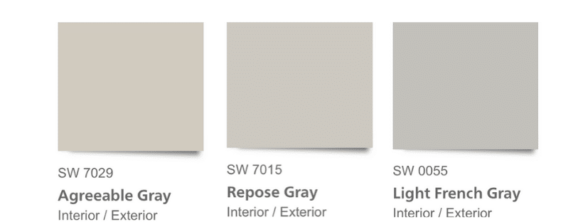 SW Gray Paint Comparisons