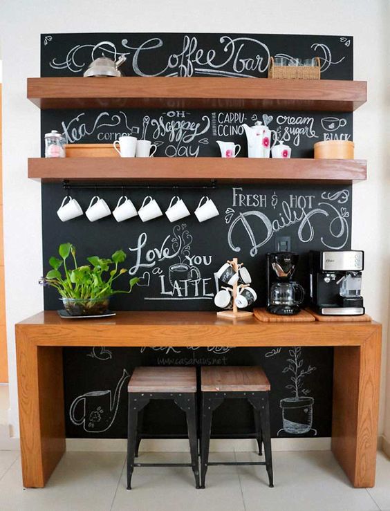 23 Home Coffee Stations to Make you Swoon-- Make Yours NOW!