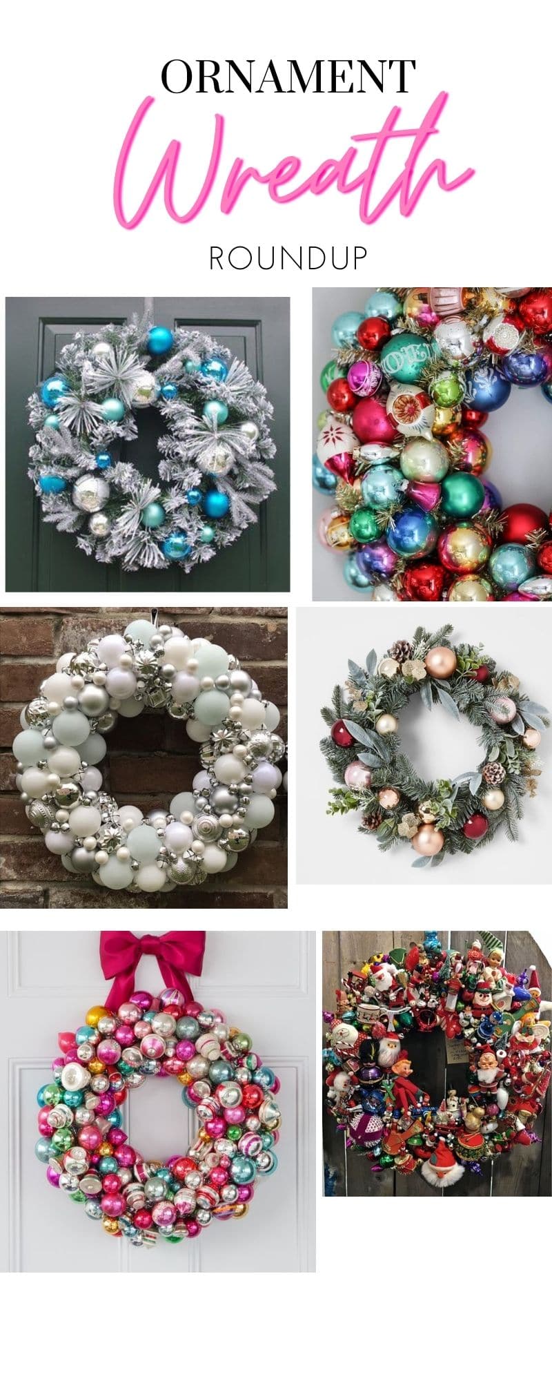 DIY Ornament Wreath RoundUp