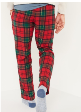 old navy christmas flannel pants