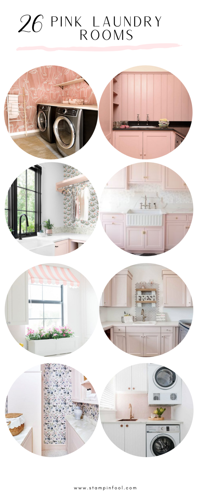 Pink Laundry Room Ideas