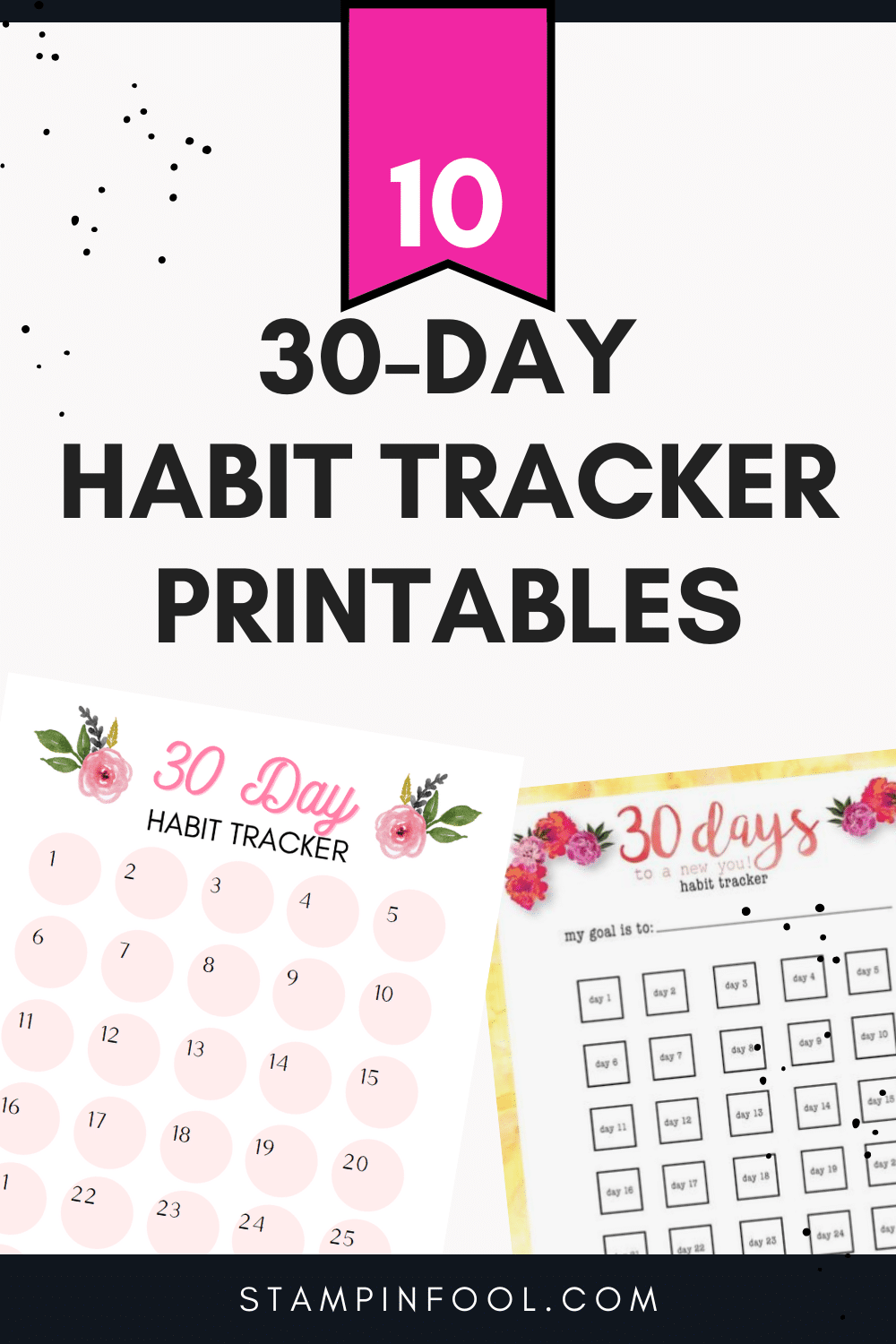 30 Day Challenge Printables for 2021 - StampinFool.com
