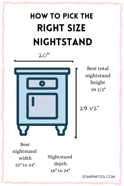 How to Pick The Right Size Nightstand