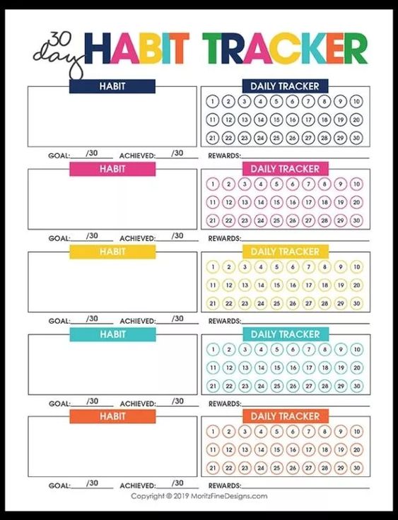 30 day challenge chart