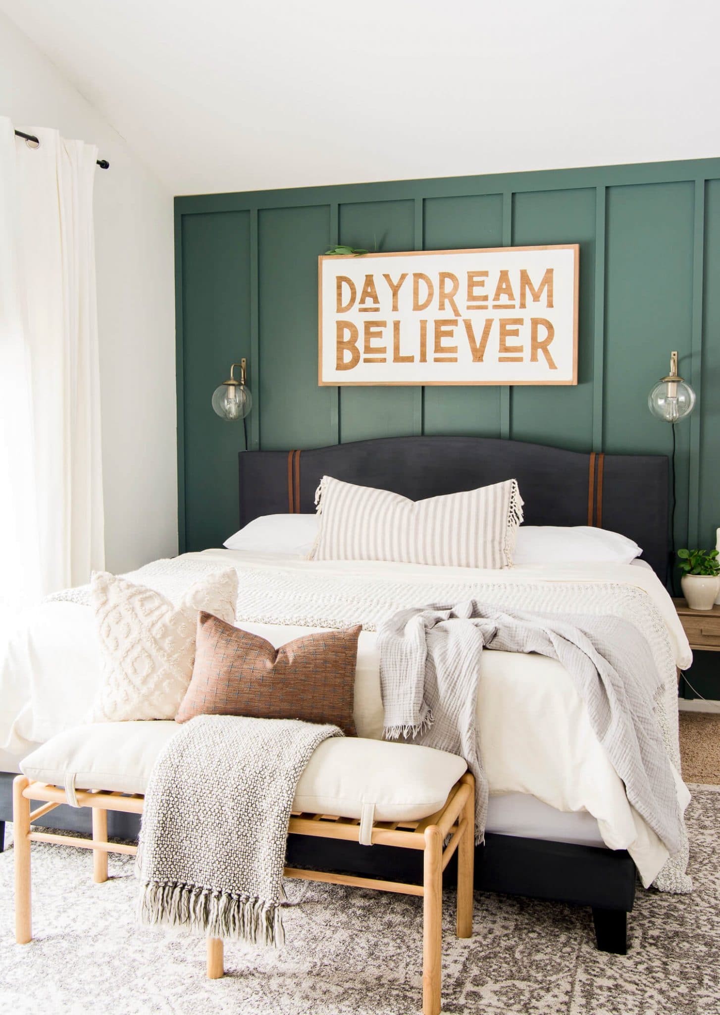 How to Paint An Upholstered Headboard