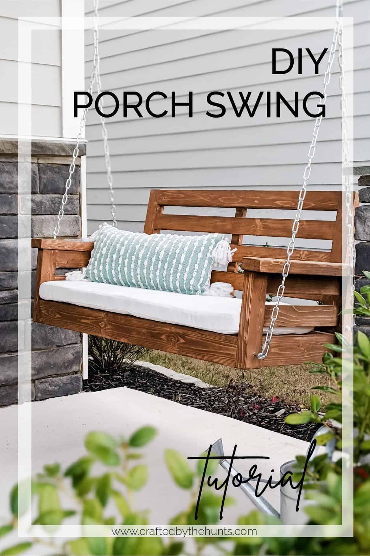 DIY porch swing tutorial