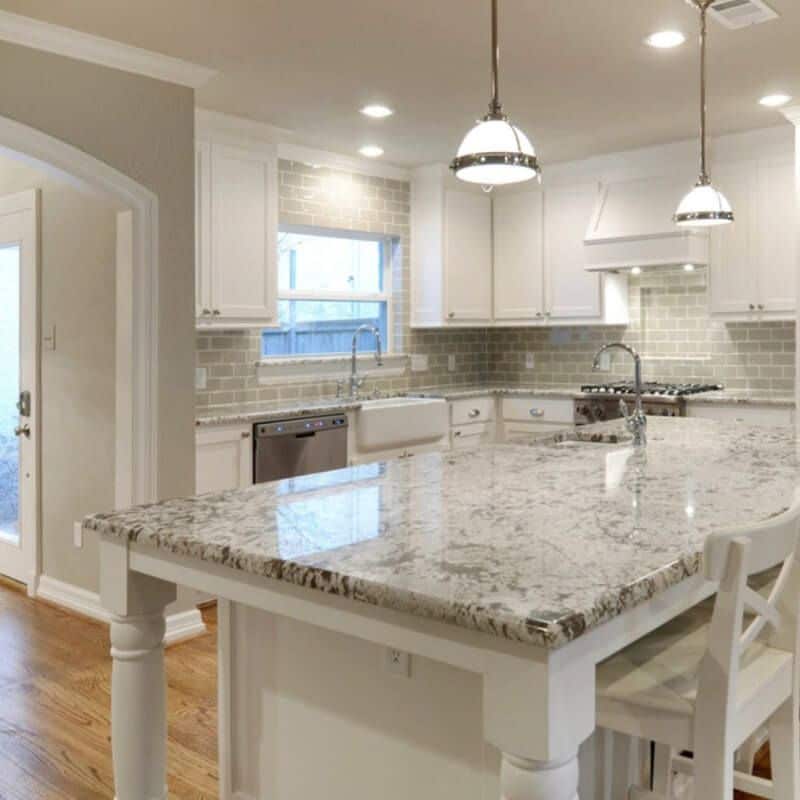 Are granite countertops outdated? YES. Outdated Decorating Trends: Granite Countertops.
Instead check out what material we are using. 