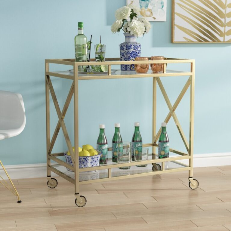 Must Have Gold & Acrylic Bar Carts You Need to Buy Right Now