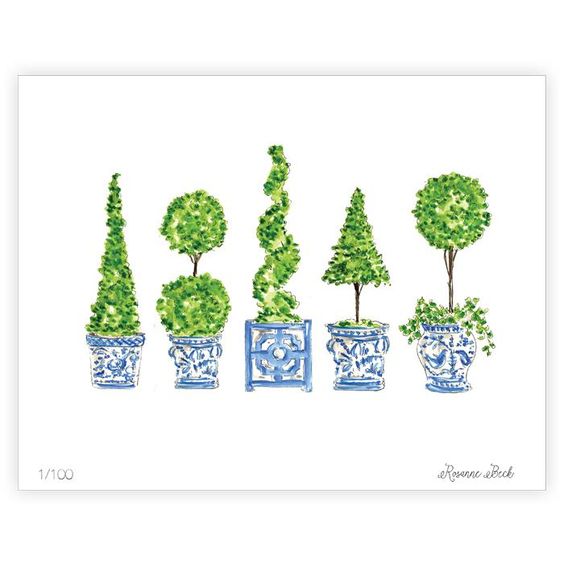 This topiary art does the trick. Get the digital and frame it however you like!