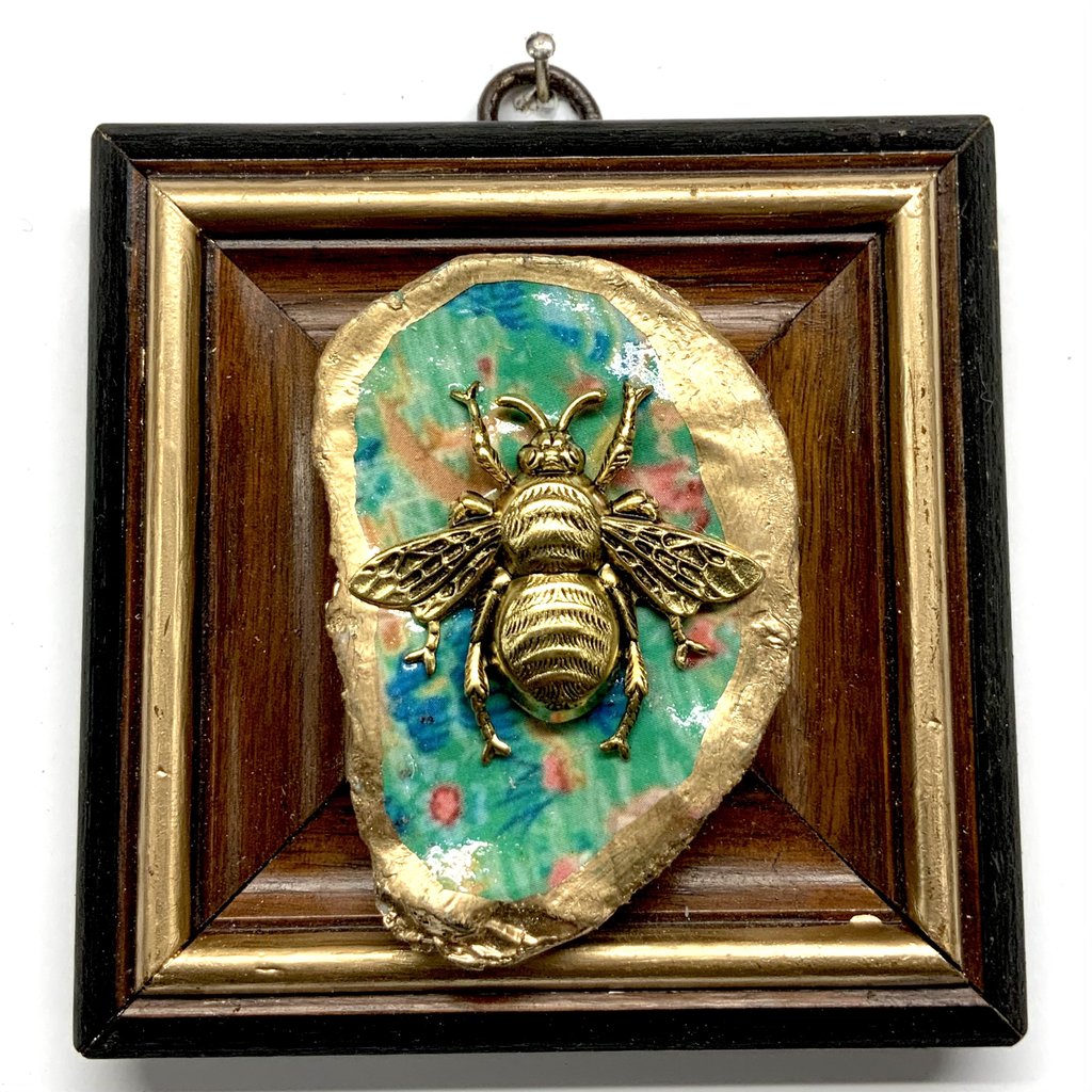 Museum Bees unique mini antique framed 3D artwork 