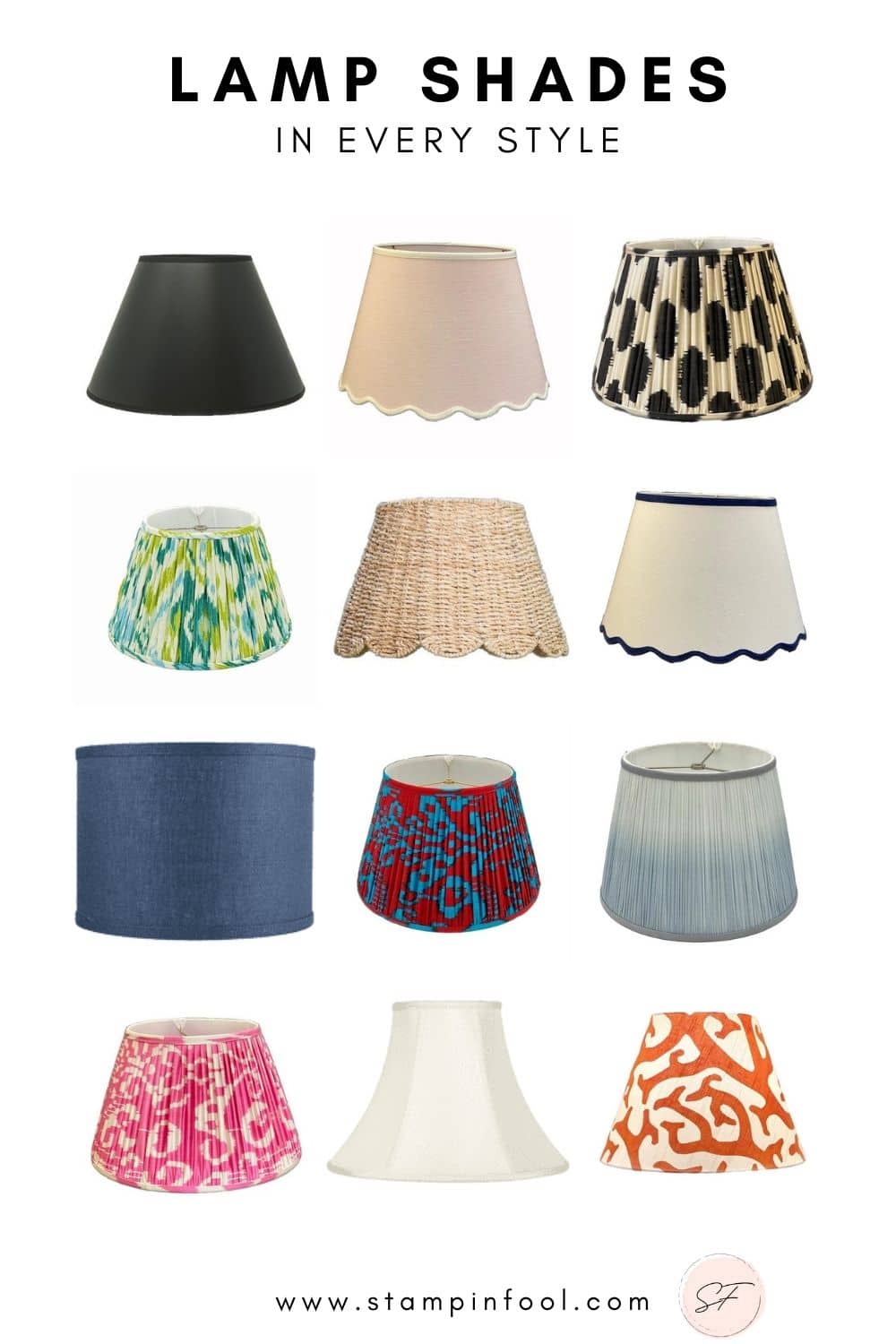 types of lampshade frames