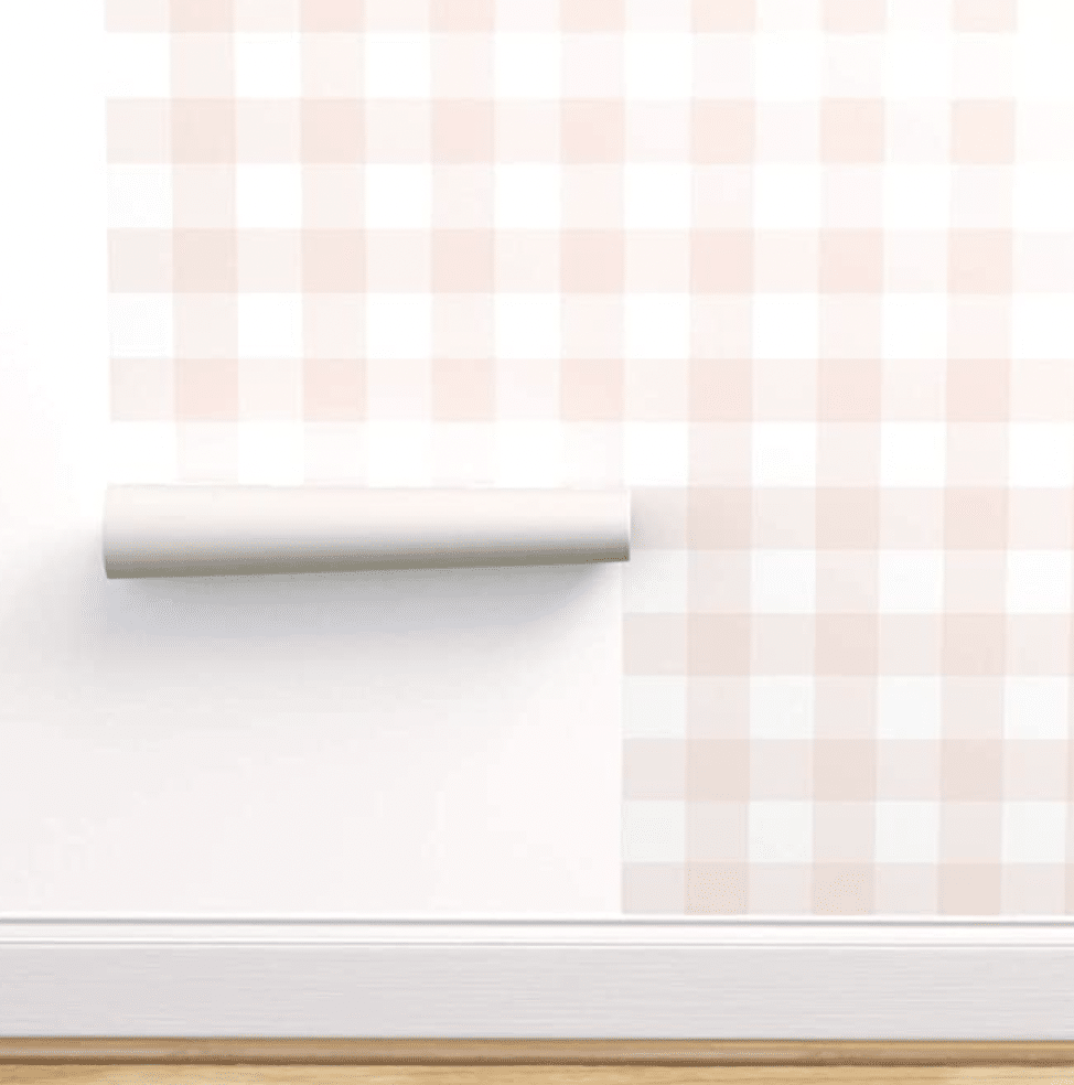 Pink Buffalo Check Peel and Stick Wallpaper