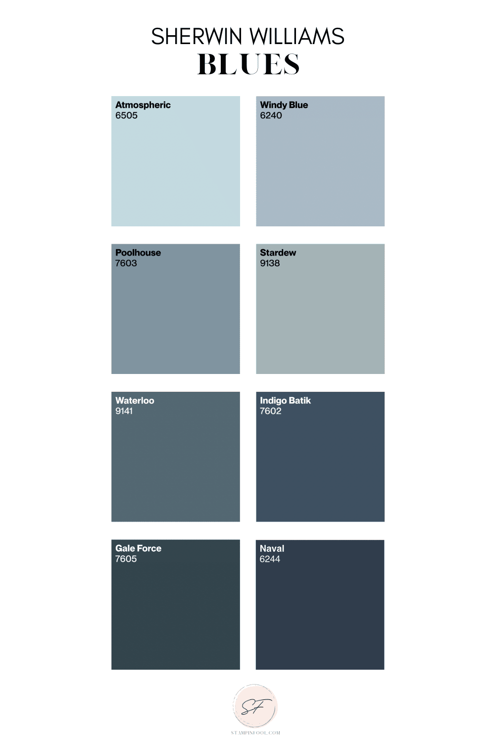 Sherwin-Williams Denim Blues  Denim blue paint, Bathroom colors blue,  Paint colors for living room