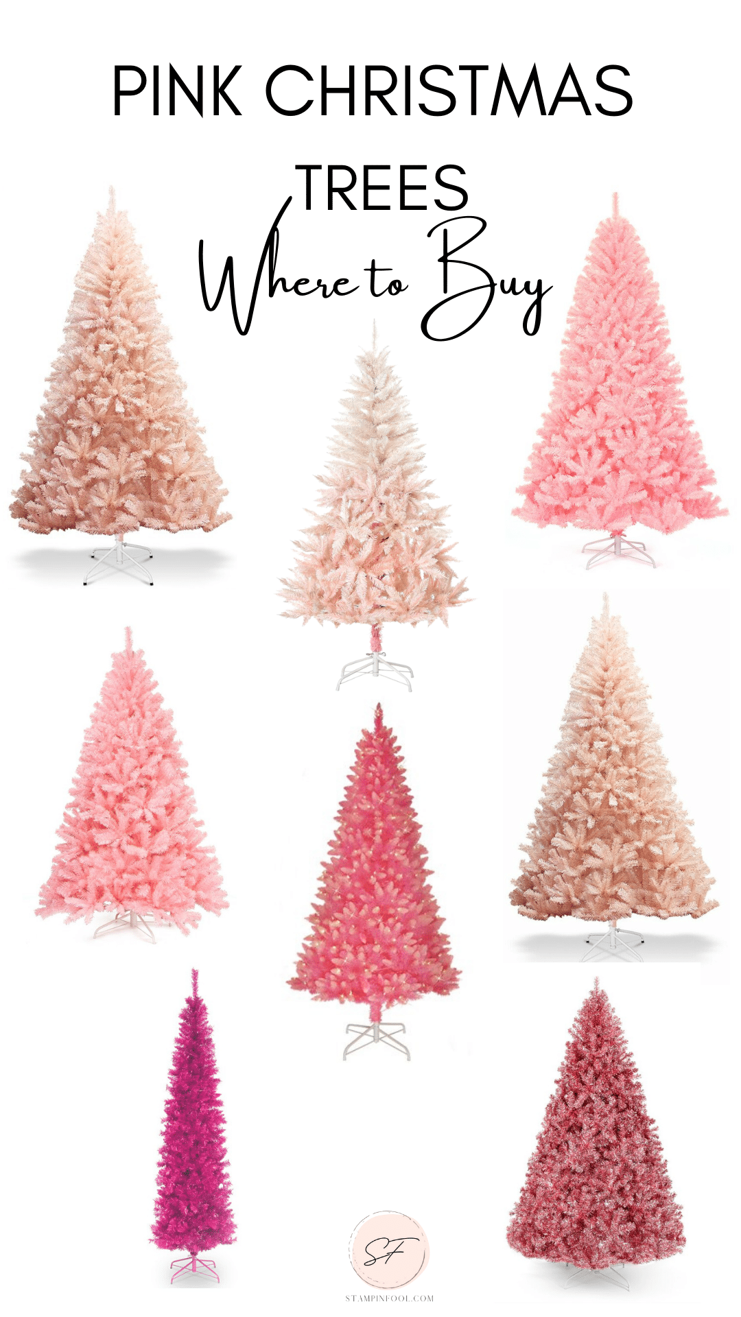 ULTIMATE GUIDE TO PINK CHRISTMAS TREES + TREE COLLARS, SKIRTS & ORNAMENTS (2021) Where Buy Online