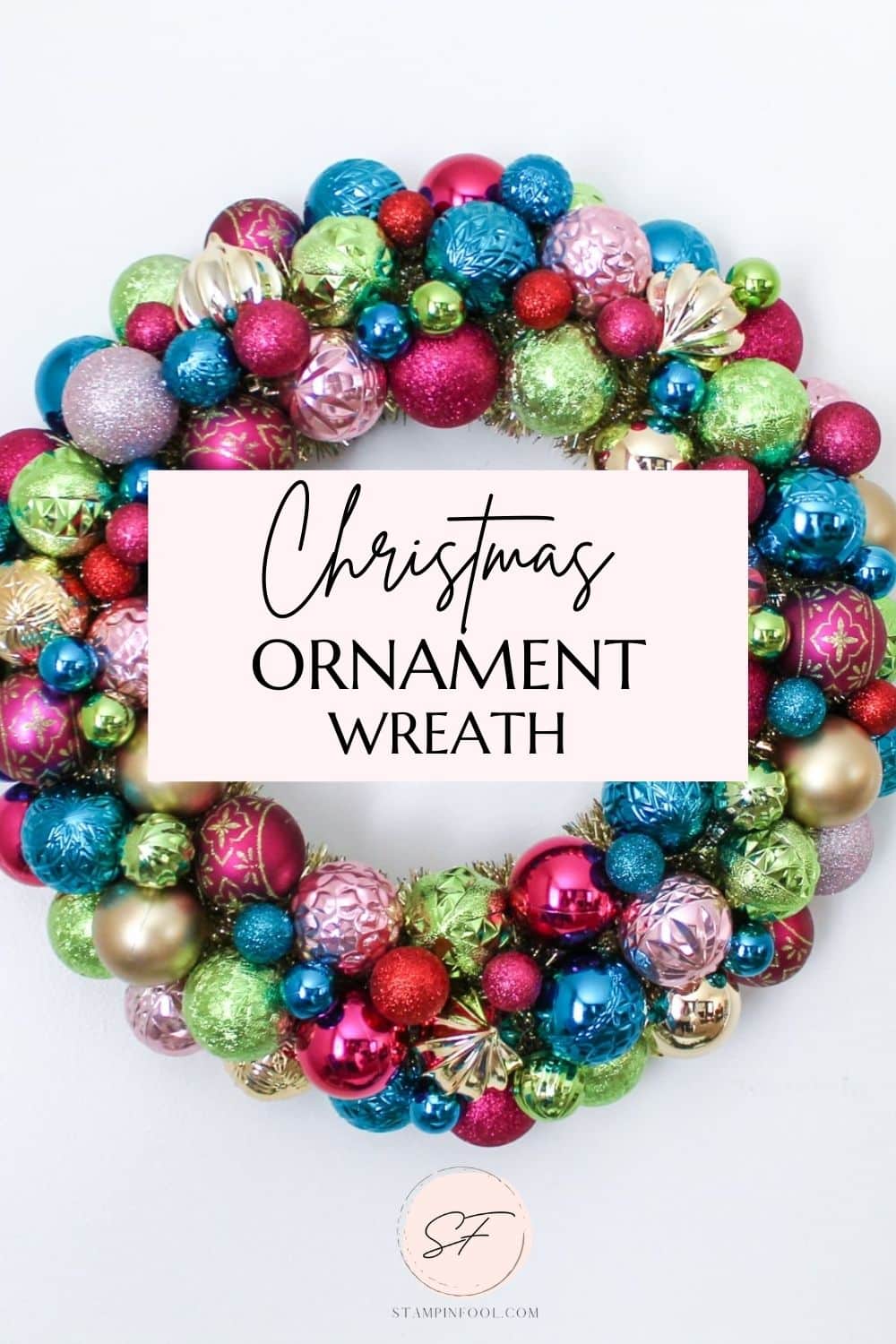 DIY Christmas Ornament Wreath