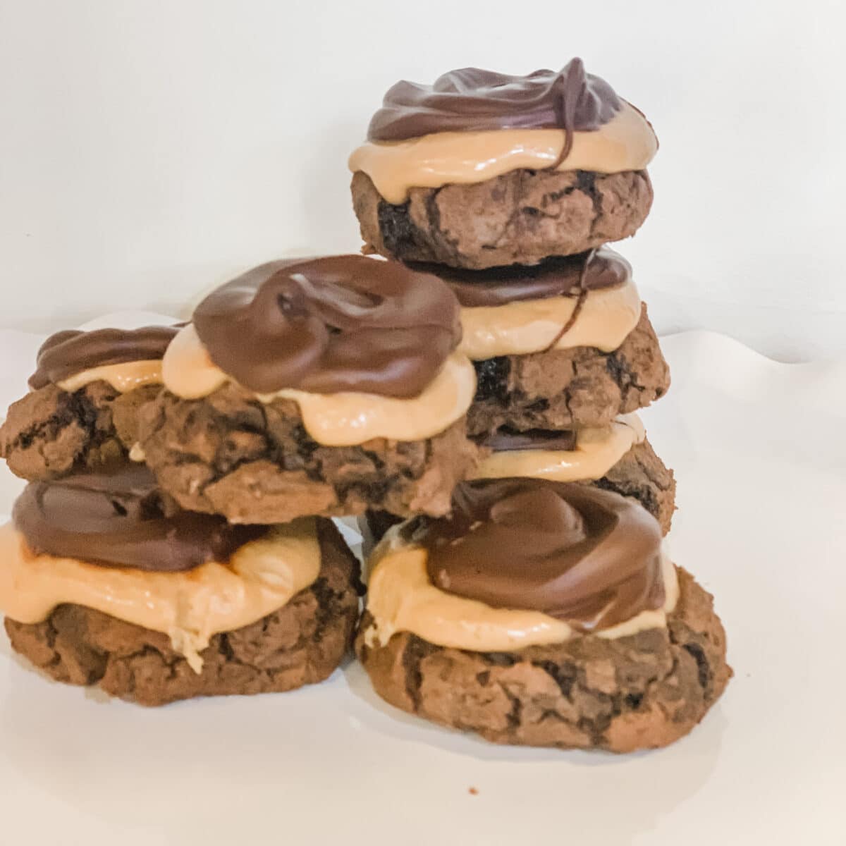 Buckeye Peanut Butter Ball Chocolate Brownie Cookie