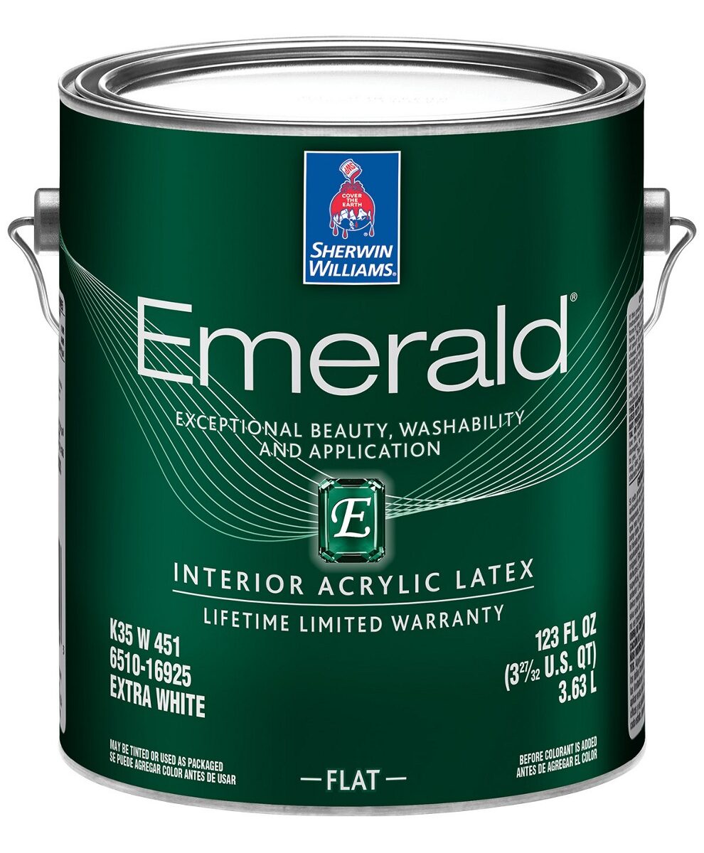 Sherwin Williams Emerald paint is best for flat sheen