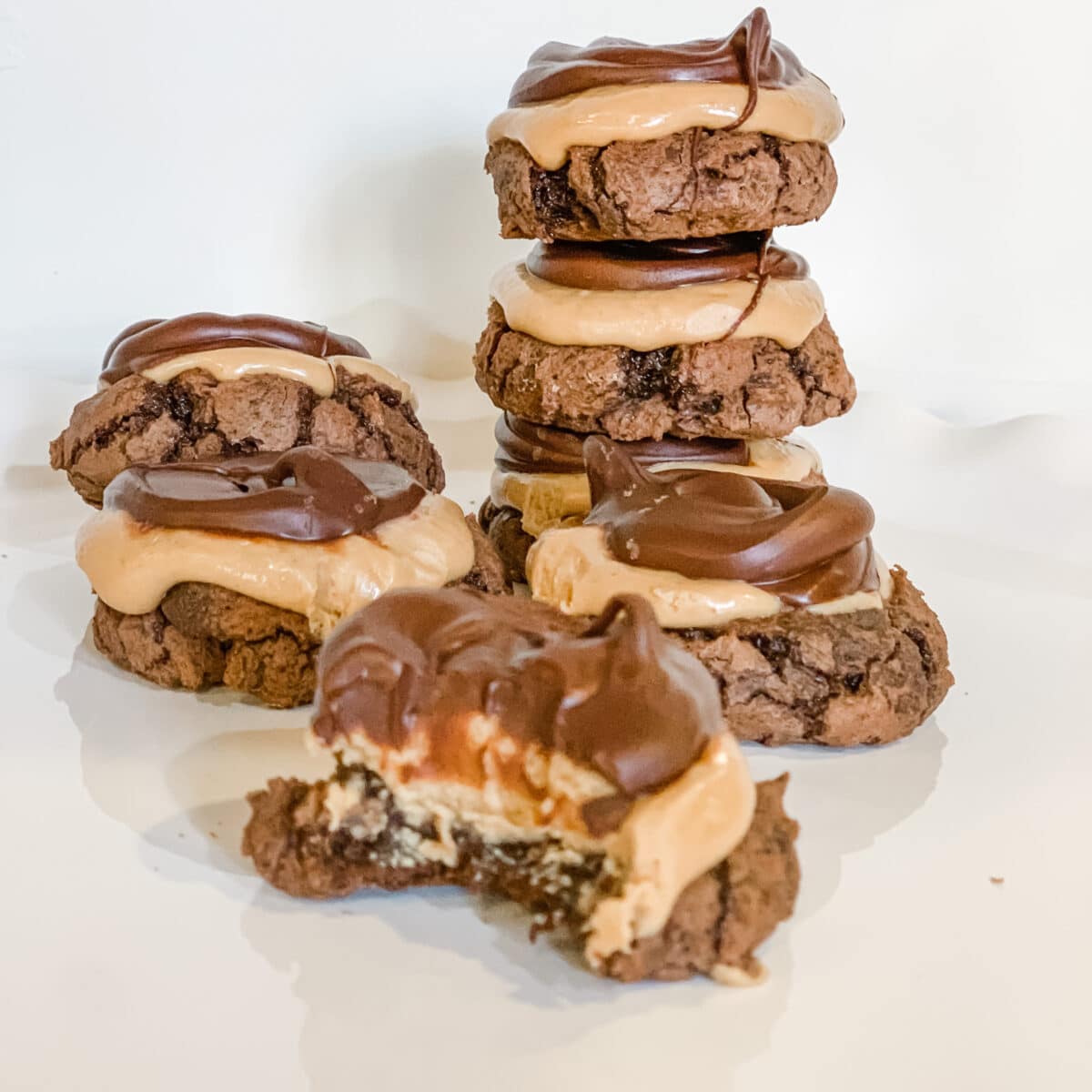 Peanut Butter Ball Chocolate Brownie Cookie