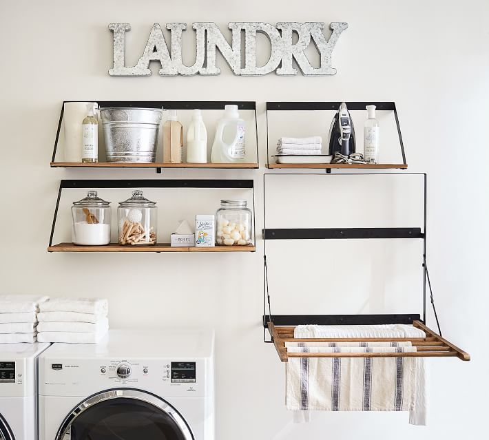 What is the best height for shelves and rods in your closet or laundry room? Keep reading to see how to install yours.