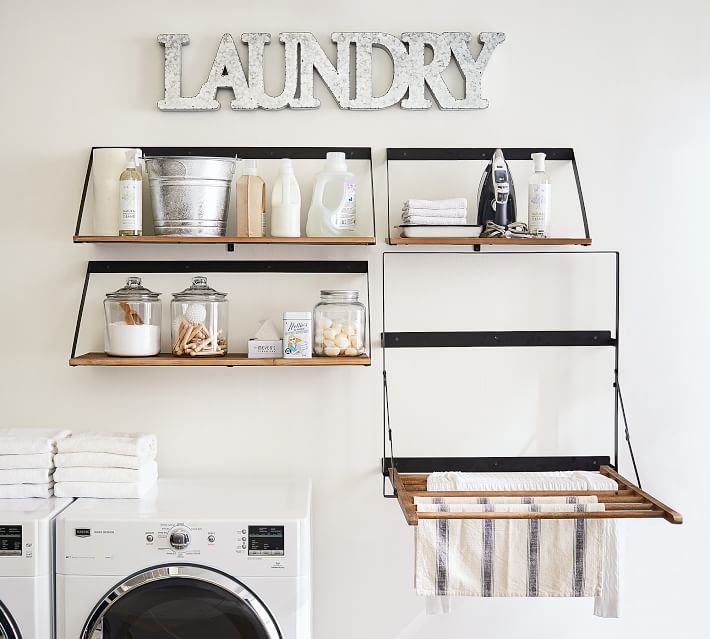 Laundry Room Shelf With Rod