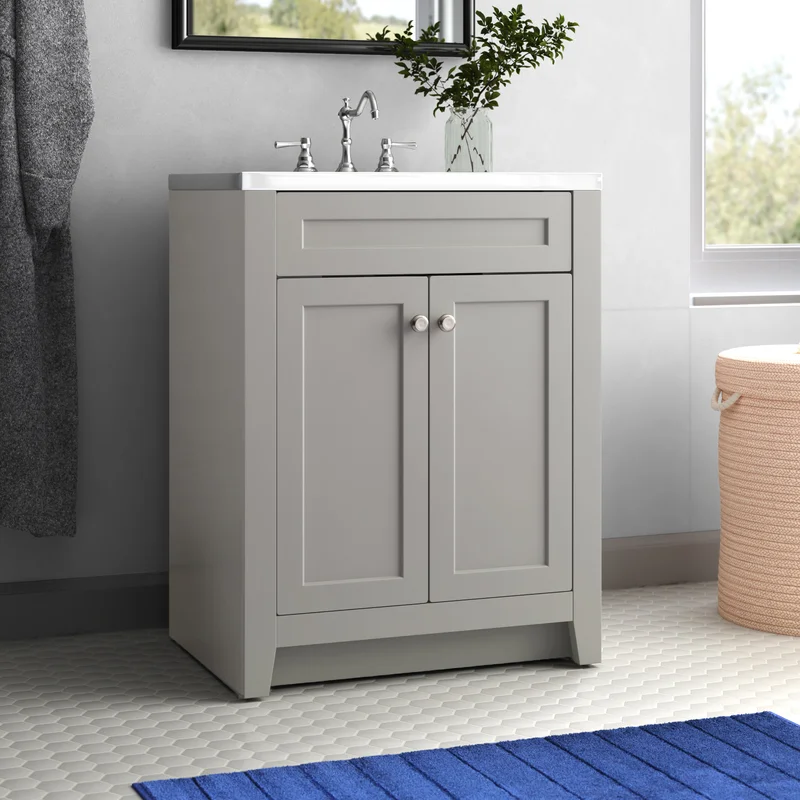 16 best bathroom vanities - 24" gray vanity
