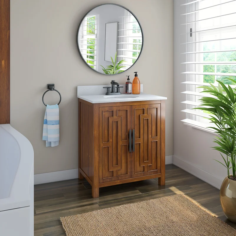 16 best bathroom vanities - 24" wood tone vanity