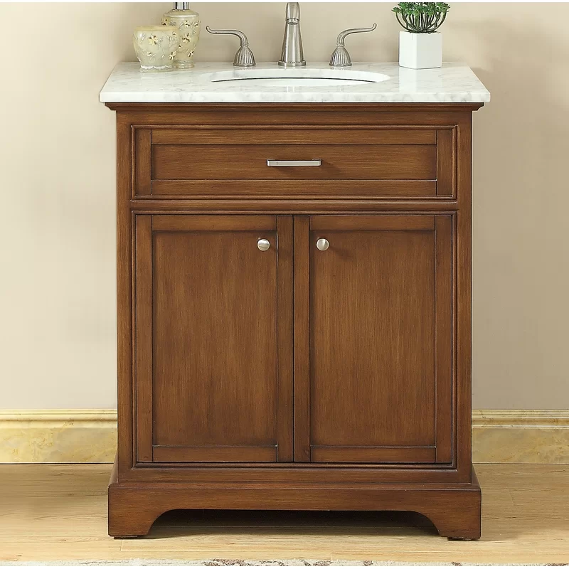 16 best bathroom vanities - 24" warm wood vanity