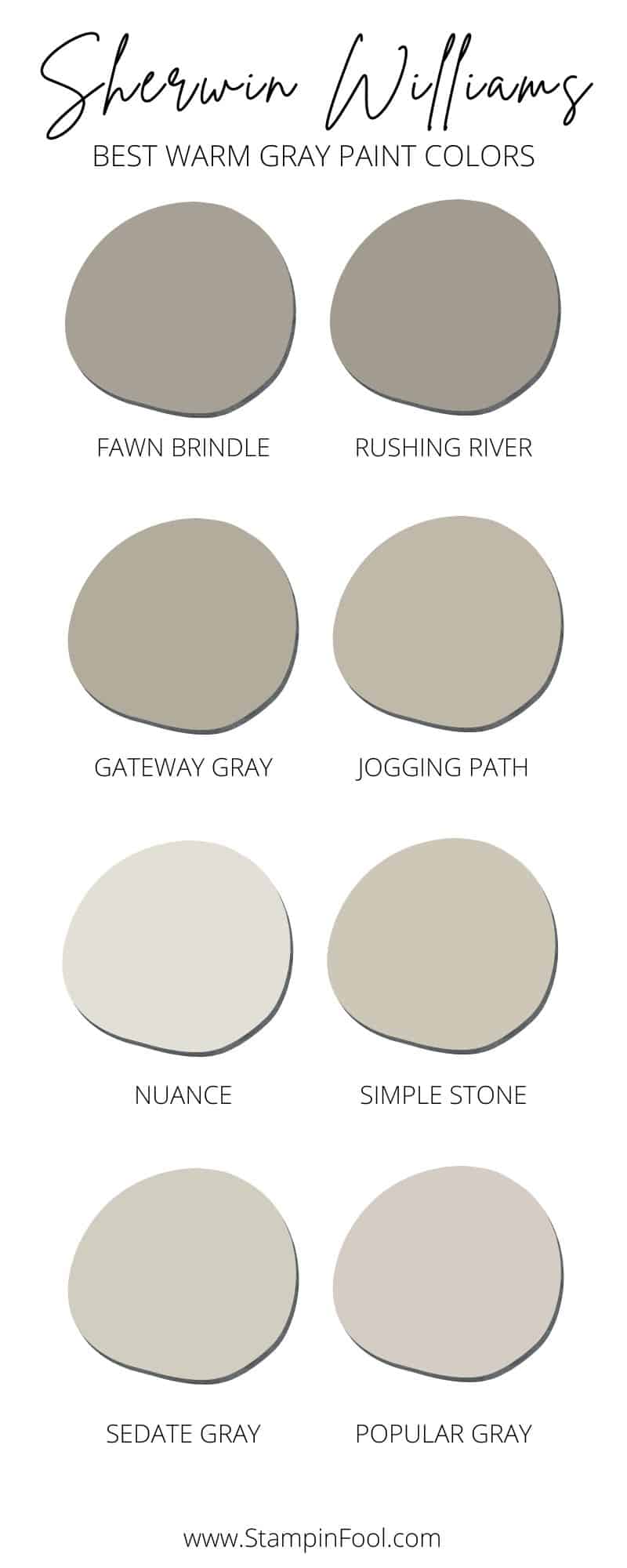 different shades of grey paint