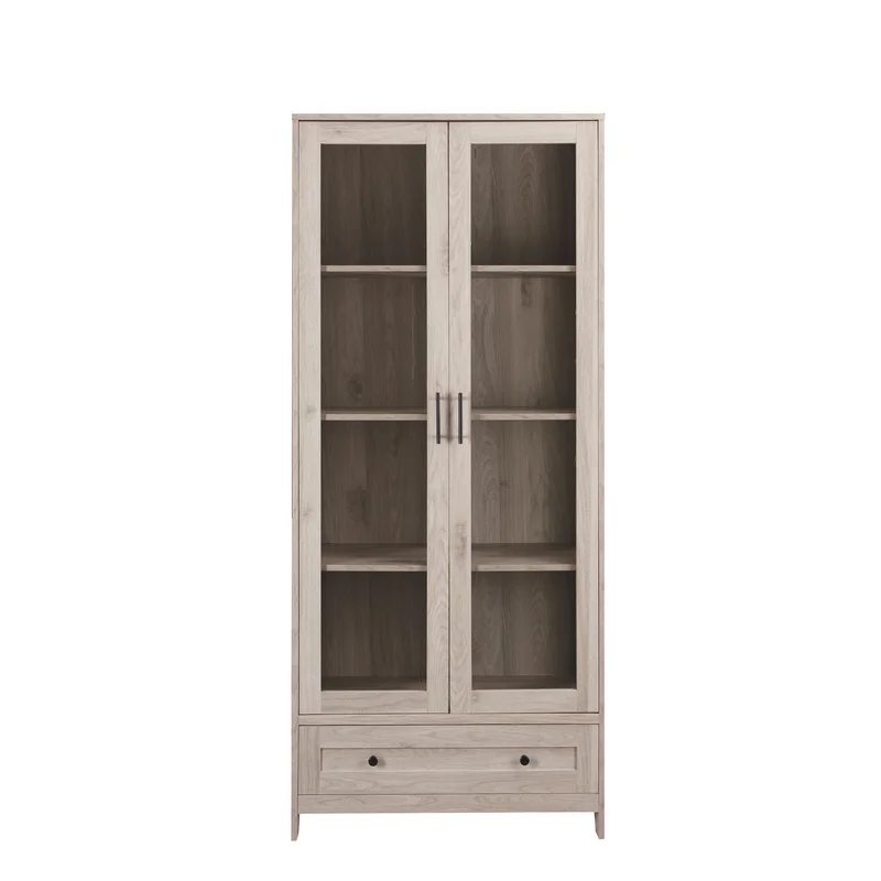 White Oak Display cabinet from Wayfair