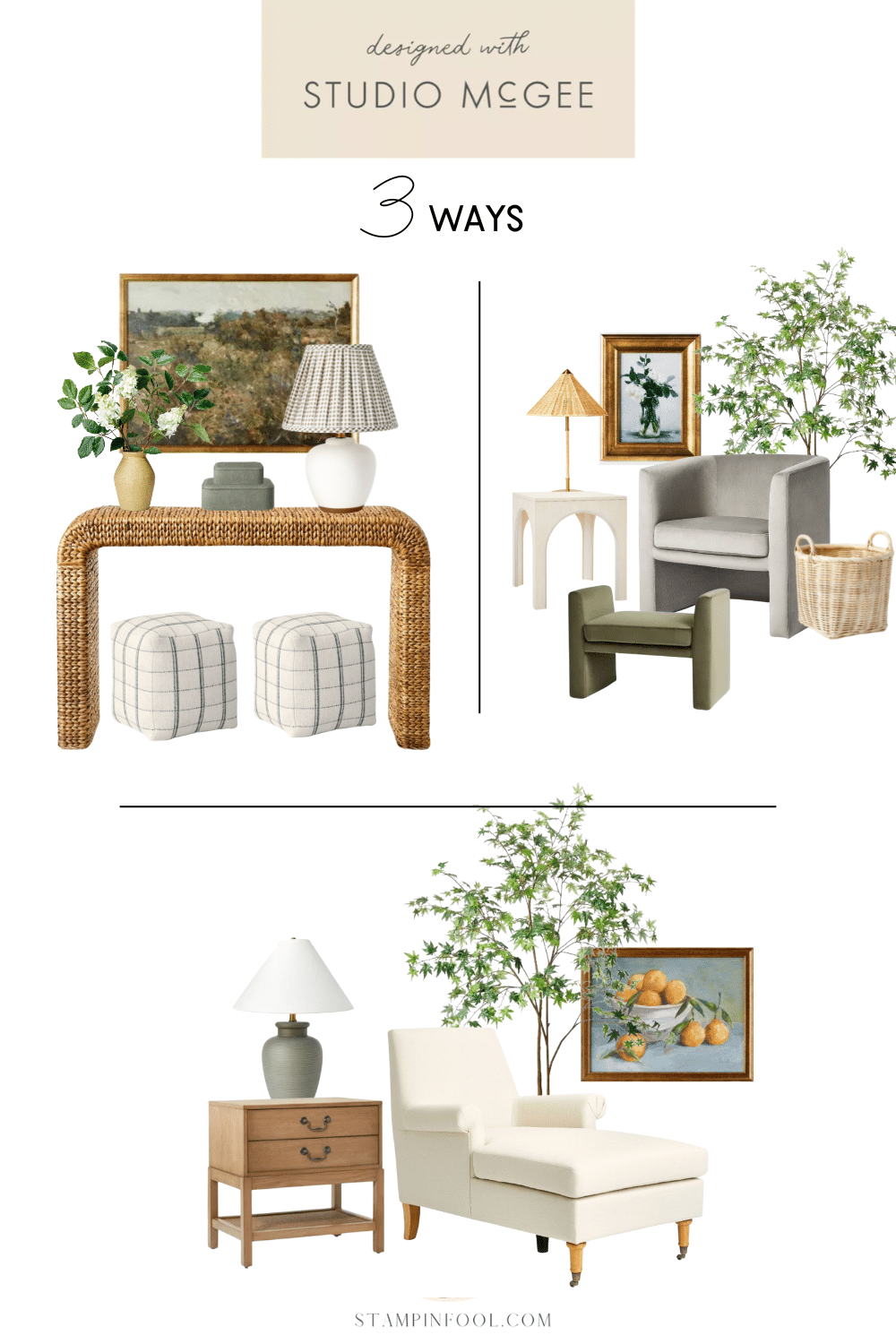 New at Target - Studio McGee Home Decor Items & Furniture picks styled 3 ways