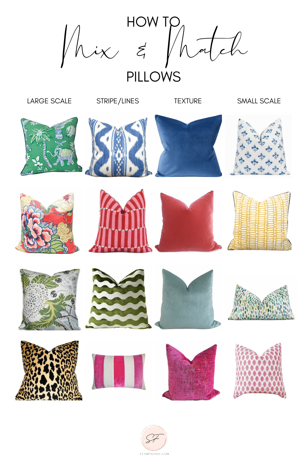 How to Mix & Match Pillow Patterns - An Edited Lifestyle