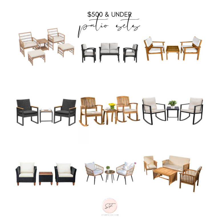 38 Perfect Patio Furniture Sets Under 500 (with 4+ stars)