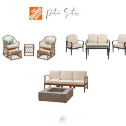 Home Depot patio sets for entertaining
