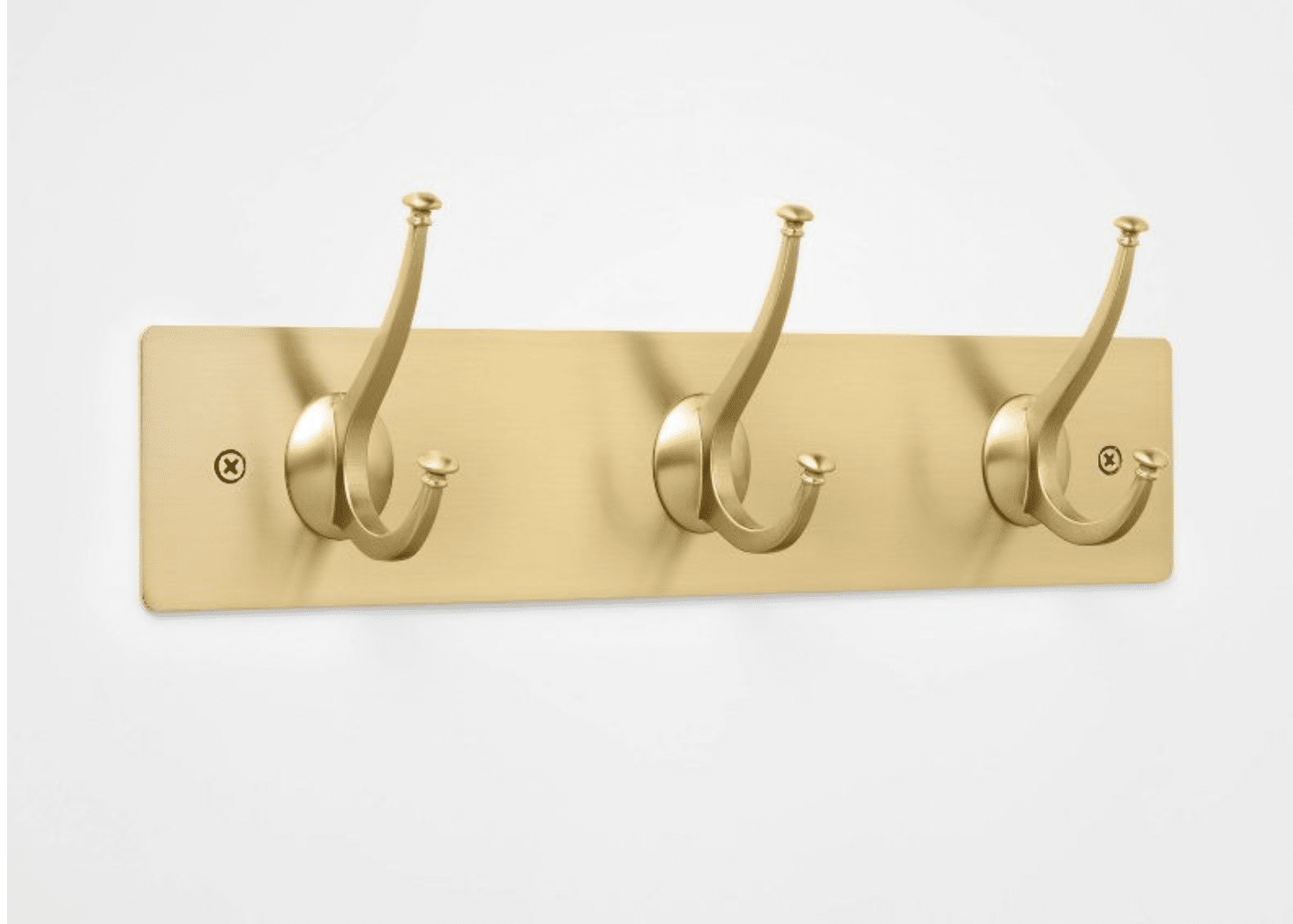 Brass entryway hooks from Target