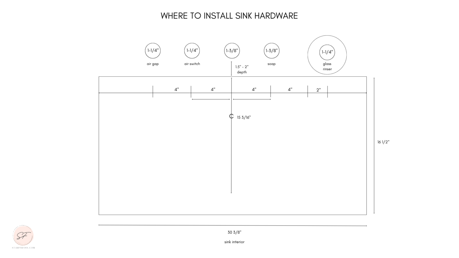 standard-kitchen-faucet-spacing-with-accessories-diagram